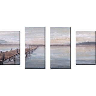 "Calm Placid Lake" Print on Canvas Set of 4 - Bed Bath & Beyond - 37104170